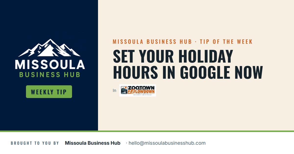 MBH Tip: Set Your Holiday Hours Now